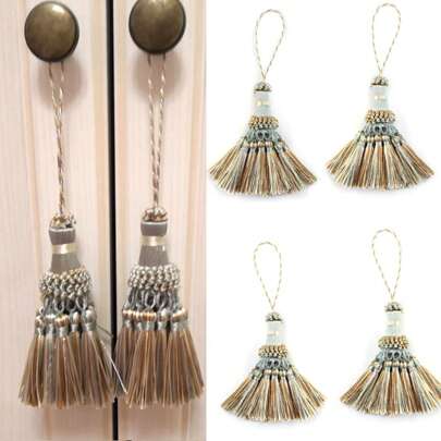 1st/lot 21cm tofsar Hängande dekoration Hantverk Sidenfransar tofs Nyckelringar Borste gör-det-själv-dekor för väskor Dörrar Gardin Bokmärken Nycklar