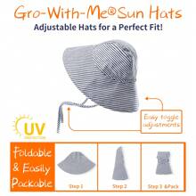 2PCs Baby Sun Hat With Glasses In One Set Quick-Drying Bucket Breathable Children's Sun Hat Baby Basin Hat Beach Sun-Ion Bucket Hat - White - View 5