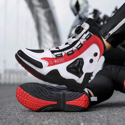 Men's High-Top Cycling Shoes, Fashionable Outdoor Sports Boots For Men, Autumn/Winter Cycling Lock Shoes