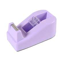 1pc Mini Desktop Plastic Tape Dispenser With Colorful Creative Design, Office Stationery Tape Cutter - Purple - View 10