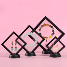 5pcs Transparent Dustproof PE Box Thin Film Floating Display Box For Rings, Jewelry, Necklace Packaging & Storage For Women Storage Organizer Travel Essentials Father Gift Back To School