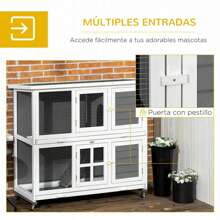 PawHut Pet Houses & Cages - White - View 4