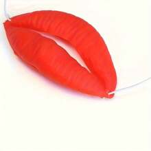 [1 phụ kiện môi xúc xích khổng lồ] 1 phụ kiện môi xúc xích đỏ khổng lồ, phụ kiện tiệc cưới, phụ kiện ngày lễ tình nhân, phụ kiện hóa trang miệng ngộ nghĩnh cỡ lớn, vật dụng sự kiện mới lạ, kích thước Halloween 2,17in * 3,94in - Nhiều màu - Xem 4