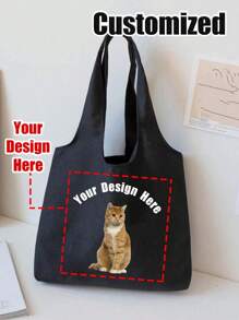 1PC Custom Pet Photos Shoulder Bags, Unique Gifts For Dog Owners, Pet Dog Lovers, Veterinarian, Animal Rescue, Birthday Present With Funny Puppy,For Graduate, Teen Girls, Freshman, Sophomore, Junior & Senior In College, University & High School,Travel Back To School,Weddings,Birthdays,Beaches,Holidays,Personalized Gift Bag,Gift For Pet Mom , Valentine's Day - Multicolor - View 7