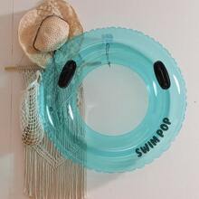 1 pieza Flotador inflable transparente para piscina y playa, accesorio perfecto para regalo de verano - Azul - Ver 9