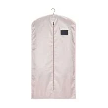1pc Oxford Cloth Zipper Transparent Window Garment Bag, Breathable Fur/Down Jacket/Fur Coat Dust Cover, Hanging Clothes Storage Bag