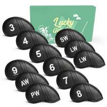 Golf Club Head Covers For Irons Synthetic Leather 12 Pcs Value Set, Deluxe Iron Headcovers - Multicolor - View 9