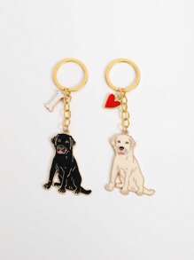 1pc Alloy Golden Retriever Dog Keychain, Pet Dog Keyring, Animal Pendant, Men's Car Key Chain, Cute Bag Charm, Gift For Friends