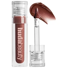 HUDA BEAUTY Lip Gloss Plumper For Fenty Beauty High-Shine Non-Sticky Formula With Vitamin E Lip Filler Effect & Hydrating Gloss 0.13 Oz/3.9 ML-Faux Filler Shiny Non-Sticky Lip Gloss-Size 0.13 Oz / 3.9 ML - She Fire - 查看 3