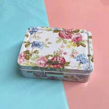 Vintage Metal Storage Canister With Lid – Durable Cookie & Candy Box, Aesthetic Organizer, Ideal Gift For All Occasions