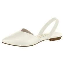 Women's Comfort Slingback Mule Shoe White Clarinha Beira Rio - 米色 - 查看 2