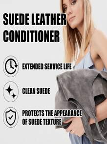 100ml Leather Cleaning And Nursing Agent Velvet Renovation Care Agent Velvet Leather Bag Jacket Coat Shoes And Boots Clean Decontamination Bright Care Suede Shoes Cleaner Complementary Color Renovation Black Matte Shoes Care Liquid Suede Artifact. - Multicolor - View 7