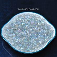 50g/100g/200g Piedras trituradas de Moonstone cristal Decoraciones para acuarios, paisajismo, manualidades DIY para decoración del hogar, jardín, relleno para jarrones, regalos de Halloween, yoga y meditación