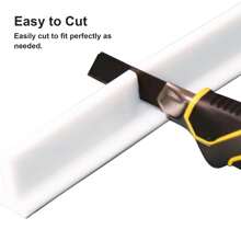 Shower Water Guard, Threshold Water Dam & Barrier, Shower Stopper For Wet & Dry Separation In Bathroom (White) Home Bathroom Decor Summer Back To School - White - View 6