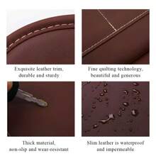 1 szt. PU skórzany organizer na tylne siedzenie samochodu, ochraniacz na oparcie siedzenia samochodu, wisząca torba na oparcie siedzenia samochodu z kieszeniami do przechowywania, uchwyt na kubek i uchwyt na chusteczki, uniwersalny organizer samochodowy do większości samochodów