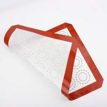 Large Macaron Silicone Baking Mat, Fiberglass Non-Stick Easy Clean Silicone Kneading Mat With Measurement Marks, 24 Circles - Multicolor - View 4