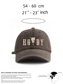 1 قبعة بيسبول مطبوع عليها "HOWDY" مغسولة، كلاسيكية أنيقة ذات شريط رأس ناعم قابل للتعديل، خفيفة الوزن توفر حماية من الشمس، مناسبة للرياضات الخارجية وألعاب كرة القدم والاستخدام اليومي والحفلات والعطلات، هدية مثالية للأصدقاء والعائلة - هودي - مشاهدة 9