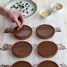 1 件/5 件/10 件，蛋挞模具，不锈钢圆底蛋糕模具，可重复使用，底部可拆卸，适用于馅饼、烘焙、芝士蛋糕、甜点 - 彩色 - 查看 7