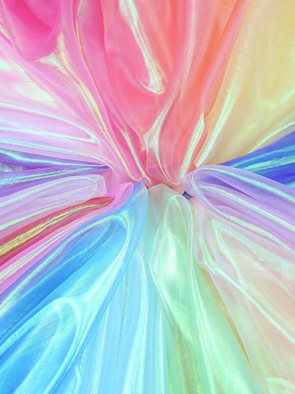 1pc 7-Color Organza Fabric, For Wedding Dress Fashion DIY, Holiday Decoration Background