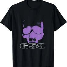G59 Skull T-Shirt Crew Neck, Casual, Print, Fashion. - màu đen - Xem 2