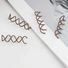 4 Stück/10 Stück Metall Spiral Haarclips für Hochsteckfrisuren, Winterhaaraccessoires für Frauen in Schwarz, Gold, Silber und Roségold zum Stylen von Frauenhaaren oder für den Einsatz in Make-up-Wäschen, Salon-Coiler, DIY-Haarknoten, Haarnadeln, Haarknoten-Maker, Haarteile, Haarstyling-Pins, Schulsachen