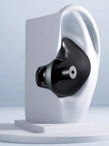 1 Pair Spiral Waterproof Anti-Noise Swim Earplug, Made Of Silicone, Comfortable And Fashionable Swimming Accessories