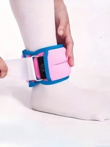 2pcs Set Adjustable 250g Weighted Wrist/Ankle Straps For Fitness, Dance, Running - Multifunctional Polyester Sports Weights With Steel Ball Filling - Unisex Gym Accessories - Multicolor - View 4