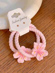 全新儿童樱花发夹和发环、粉色樱花发夹、婴儿侧刘海发饰 - 彩色 - 查看 16