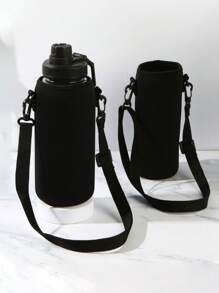 Cup Insulation Cover Thickened Water Bottle Insulation Cover Strap Glass Protective Cover Portable Scalding-Proof Water Cup Cover1pc - Black - View 11