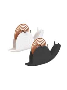 Supporto per spirali antizanzare creativo per uso domestico, bruciatore di incenso a forma di lumaca in materiale ABS ritardante di fiamma, elegante, per esterno, supporto per spirali antizanzare alla citronella per tavolo decorativo, patio, scatola per spirali antizanzare a forma di lumaca ignifuga e antiustione in acciaio inossidabile, supporto universale per spirali antizanzare e incenso di legno di sandalo, piatto raccoglicenere