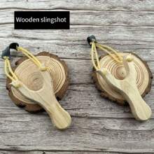 [弹弓] 1 件中国复古手工木制弹弓，适合 18 岁以上成人，3 种款式可选，热门旅行工艺品 - 彩色 - 查看 1