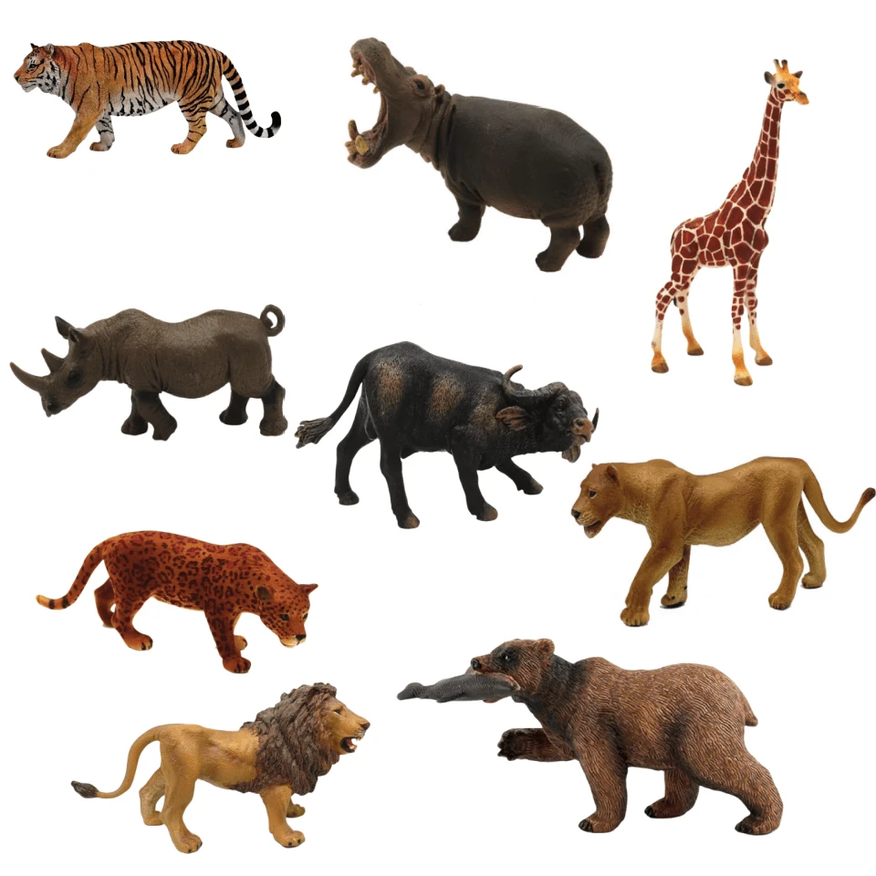 Realistic African Wild Animal Model, Educational Animal Figurine