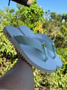 Kenner Kivah Rakka L7 Men's Casual Basic Flip Flops Tractor Sandal Everyday Side Detail - 白色 - 查看 6