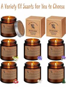 经典大罐香味蜡烛，单芯香薰蜡烛，燃烧时间超过 60 小时，送给朋友的圣诞礼物，新年礼物，生日礼物，送给男朋友和女朋友的情人节礼物 - 彩色 - 查看 2