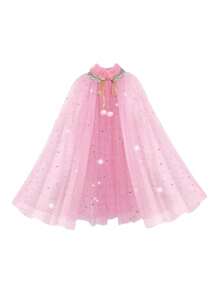 4 peças/3 peças/1 peça Conjunto de Festa de Aniversário, Coroa de Princesa Vestido Capa, Alça de Ombro da Aniversariante, Emblema de Peito da Aniversariante, Adequado Para Todas as Estações, Perfeito Para Festas de Aniversário de Meninas, Acessórios de Vestuário de Princesa Para Apresentação, Presentes Ideais Para Meninas