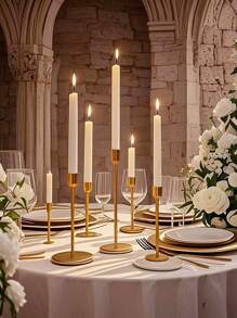 3 Stücke/Set Eisen Kerzenhalter, dekorativer Kerzenständer - Kerzenhalter für Hochzeit, Essen, Party - antikes Messing, Kamin Dekoration Kerzenständer Tisch Dekoration Säulenkerzenhalter für Hochzeit, Zuhause Dekoration, Feiertagsparty Dekoration, Festival Zuhause Dekoration