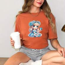 1 件/2 件/3 件熨烫贴纸和补丁，适用于小女孩和动物 - 熨烫贴花、热转印、T 恤、牛仔裤、背包、枕头、连帽衫、帆布袋、服装定制 DIY - 彩色 - 查看 7