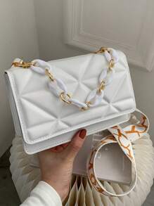 Premium Fashion Embossed Crossbody Bag, Flap Shoulder Bag, Women's Casual Handbags And Wallets Premium Fashion Embossed Crossbody Bag, Flap Shoulder Bag, Women's Casual Handbags And Wallets, Best Choice For White-Collar, Novice Daily Commuter - Multicolor - View 2