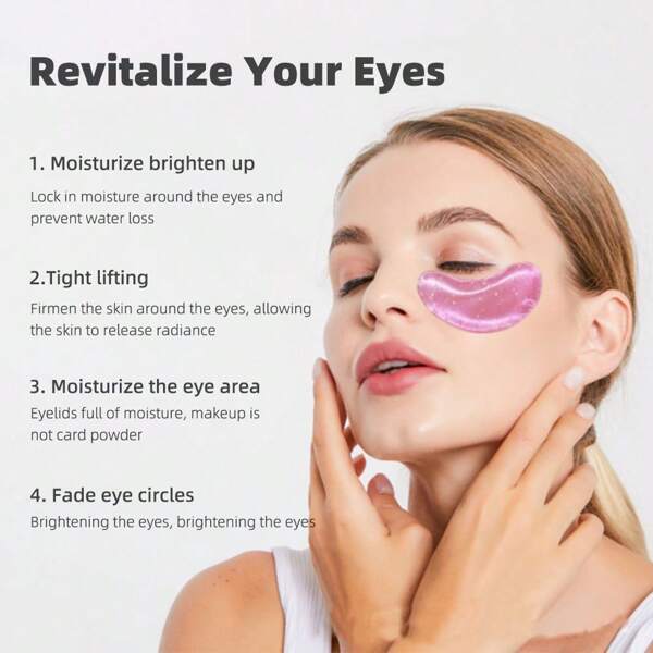 5pcs/10pcs/20pcs/ Gel Eye Ice Pack Cooling Eye Pad Hot & Cold Care For Eyes, Dark Circles, Smooth Fine Lines Gel Eye Mask Gift For Women,Both Men And Women Can Use