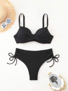 RWX VEST Plus Size Bikini – Style, Comfort And Perfect Fit! 2025 XX297 - màu đen - Xem 1