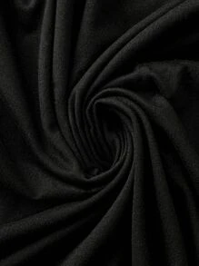 Plus Size Women Beach Vacation Print Black Graphic T-Shirt - Black - View 4