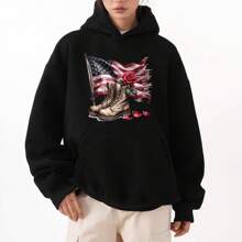 1/2/3 Pcs Anniversary Theme Heat Transfer Patches, Plastic, Washable & Ironable, Cartoon Soldier Boot & Rose Flag Design, Suitable For DIY T-Shirts, Hoodies, Jeans, Backpacks, Tote Bags, Pillows, Retro Baseball Caps, Patriotic Decoration