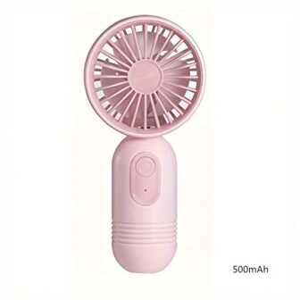 Mini Portable Fan  Cute Handheld Fan Battery Operated Lightweight Small Personal Fan With 3 Speeds And USB Rechargeable Eyelash Fan For Stylish Girl Kids Women Men Office Outdoor Travel Camping