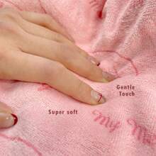 Miniso Sanrio Characters Cute And Soft 140cm/55.1inch * 74cm/29.1inch Microfiber Pattern Bath Towel(1PC) - Pink - View 3