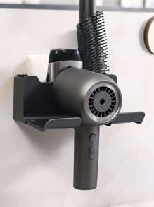 1 件壁挂式吹风机支架、储物架、免提吹风机挂架 - 浴室吹风机储物架 - 适合所有浴室类型 - 保持吹风机整洁且易于取用 - 送给房主的绝佳礼物