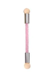 Pincel Duplo para Esponja de Unha para Degradê, Pincel Aplicador para Seleção e Efeitos Degradê, Pincel Duplo com Ponta de Esponja para Tinta e Arte de Unhas, Ferramenta DIY para Manicure