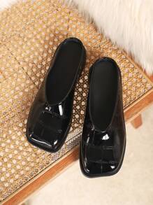 2025 New Women Versatile Flat Loafers, Spring/Summer - Black - View 5