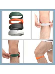 Knee Brace For Women & Men With Patella Band Stabilizer - Adjustable Knee Compression Sleeve For Running, Basketball, Hiking | Non-Slip Silicone Support & Pain Relief - Multicolor - View 7