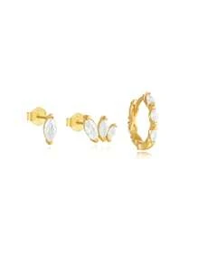 3pcs Cute Moon 925 Sterling Silver Earring For Women Classic Stud Earring Minimalist Wedding Party Bridal Jewelry Fine Jewelry