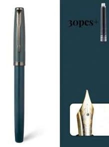 [Tùy chỉnh] 1 chiếc bút máy tùy chỉnh thanh lịch và thời trang có khắc chữ trên thân bút, ngòi bút mảnh 0,5mm hoặc ngòi bút cực mảnh 0,38mm, viết mượt mà, có kẹp túi, hộp mực có thể nạp lại, bao gồm 1 hộp quà tặng, 30 hộp mực nạp lại (đường kính 3,4mm), lý tưởng để viết hàng ngày, viết thư pháp, ký tên, quà tặng cho Ngày lễ tình nhân, Giáng sinh, Ngày của cha, Ngày nhà giáo, Lễ tạ ơn, quà tặng cá nhân hóa Trở lại trường học - nhiều màu - Xem 20